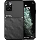 Kepuch Mowen Case for Xiaomi Redmi 10/Redmi Note 11 4G 2021 - Cover Bumper Built-in Metal Plate for Xiaomi Redmi 10/Redmi Note 11 4G 2021 - Black