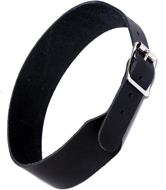 Plain Black Leather Choker Amazon.co.uk Jewellery
