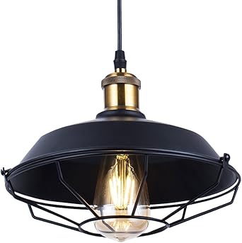 Vintage Pendelleuchte, Floodoor Pendelleuchte mit rustikaler Kuppel