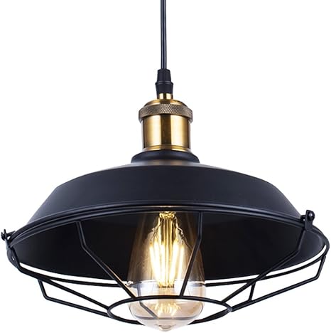 Vintage Pendelleuchte, Floodoor Pendelleuchte mit rustikaler Kuppel