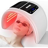 Beuwe Red-Light-Therapy-Mask, Led Light Therapy for Face, 7 Colors Led Face Mask Facial Led Light Therapy Tool Skin Care Equipment at Home, Facial Neck Body Hand Beauty Mask