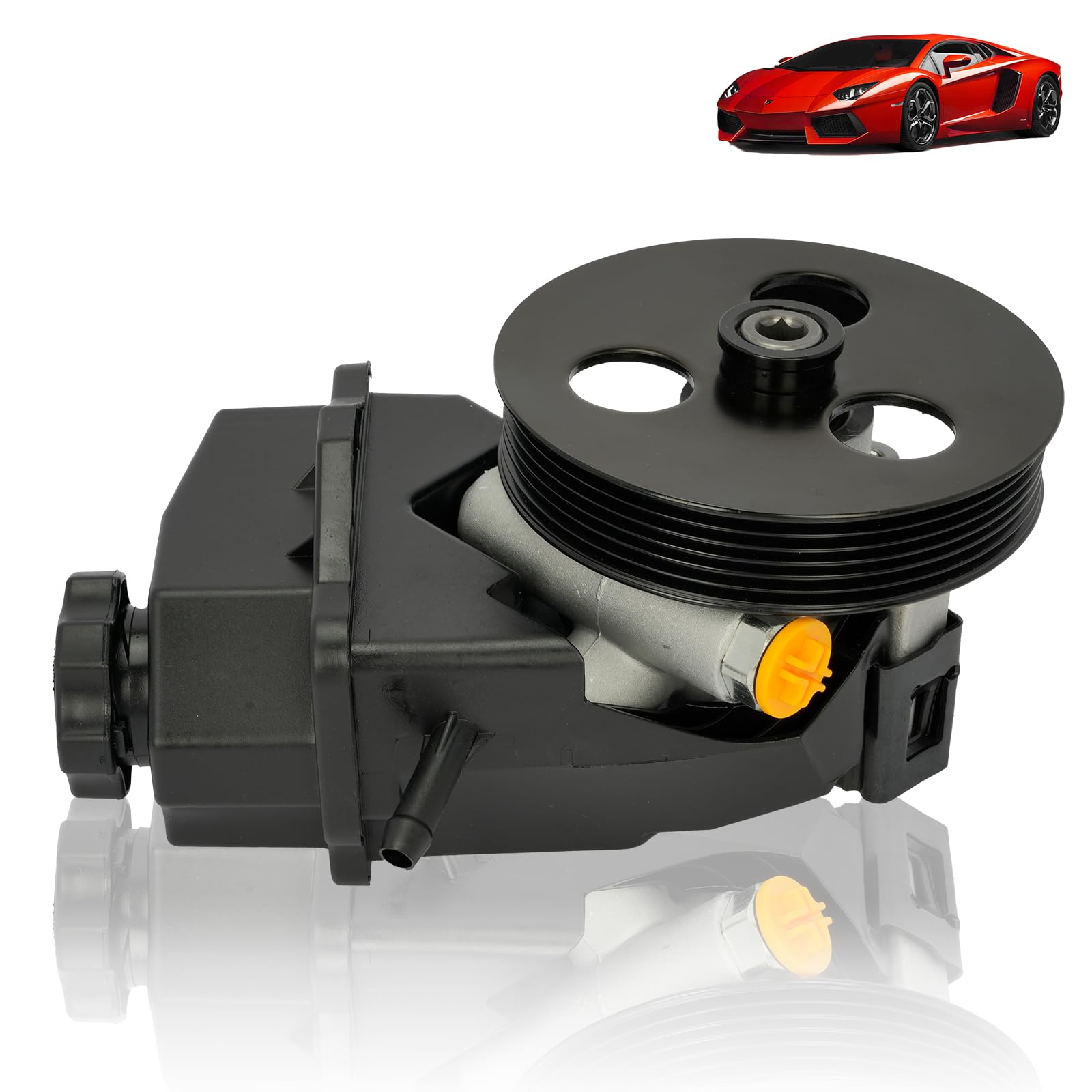 Photo 1 of NTLTPYY Power Steering Pump Compatible with Chevy Impala Monte Carlo - 2006-2011- V6 3.5L/V8 5.3L - Replacement OE 19369078 88964571- Includes Pulley & Kit