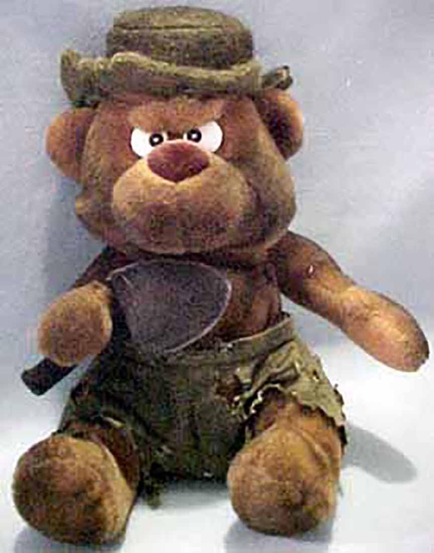 1 X BURNY THE BEAR MEANIES Series 2 Bean Bag Plush Toy From The Idea Factory