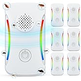 Upgraded 6 Packs Ultrasonic Pest Repeller, Electronic Pest Repellent Plug in Indoor for Insect Roach Rodent Bug Mosquito Mice