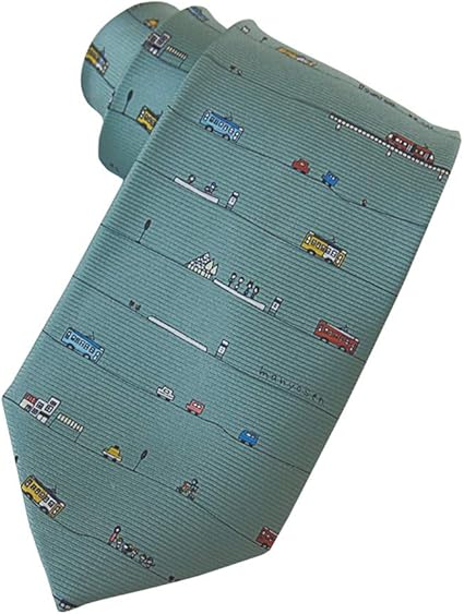 チンチン 路面 電車のキャラクターネクタイ 電車ネクタイ のかわいい一本 配送無料 富山万葉線 みどり ネクタイ 通販 Amazon