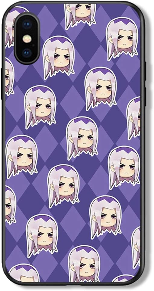 JoJo's Bizarre Adventure Case for iPhone,Japanese Anime Tempered Glass Phone Protective Case,Suitable for iPhone 11,Golden Wind-d iPhone X