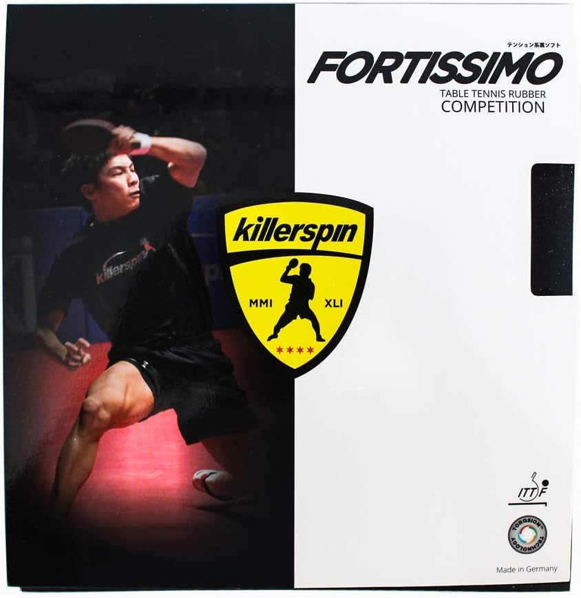 Killerspin Fortissimo Blast Black Max Table Tennis Rubber : Teble Tennis Accesssories : Sports & Outdoors