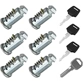 6 Pack Lock Cores Compatible with Thule One-Key System Lock Cylinders, Key Cylinder for Bike Rack, Roof Cargo, Roof Rack, Towers, Ski Rack 