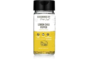 Lemon Chili Pepper 2.3 oz (65 gm) w/Convenient Dual Sifter Cap Spicy Citrusy Taste Used for Grilling Sauteing Dressing Marina
