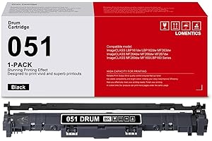 LOMENTICS 1-Pack 051 Drum Unit Black: Compatible 051 Drum Unit Replacement for imageCLASS MF264dw MF267dw MF269dw LBP162dw Printer