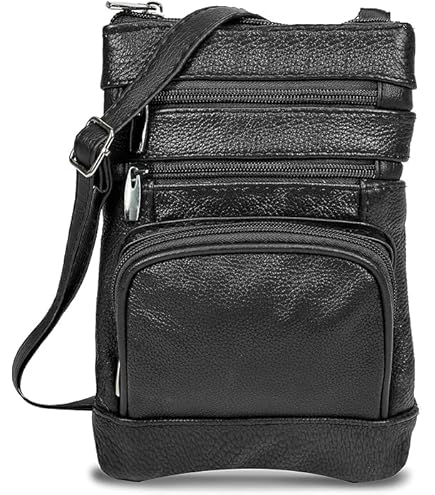 thumbnail image 2 of Collaboraten1 Crossbody Leather Bag, Crossbody Leather Bag With Card Slots, Anti-Theft Shoulder Bags Women 2 of 12