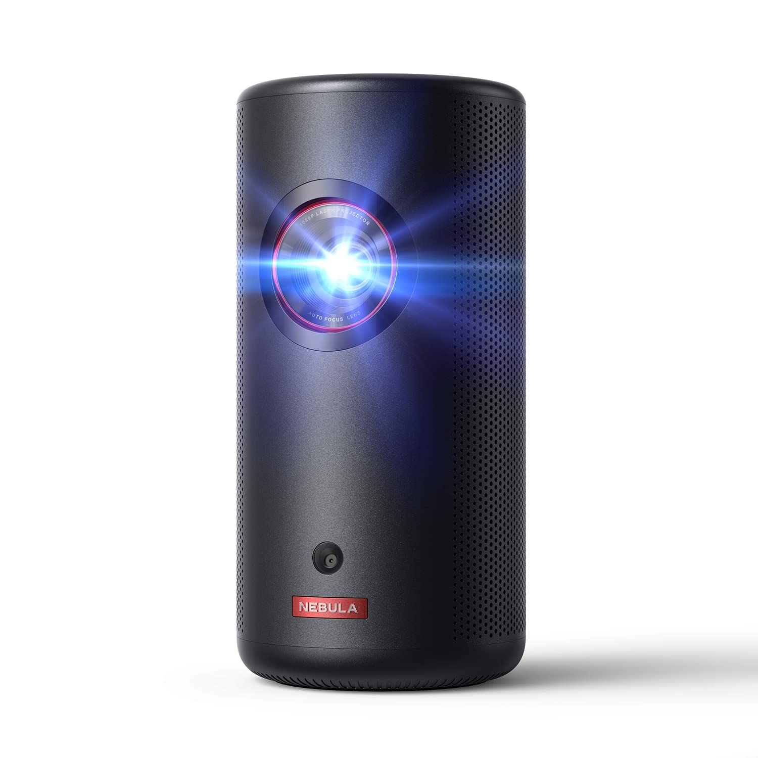 Anker Nebula Capsule 3 Laser（レーザー 小型 Google TV搭載 モバイル プロジェクター）【家庭用 フルHD Netflix対応 300ANSI ルーメン 大画面 天井投影 自動台形補正 オートフォーカス 8W スピーカー バッテリー内蔵 ホームシアター ホームプロジェクター 持ち運び 1080P アンカー ネビュラ カプセル3 レーザー】商品画像