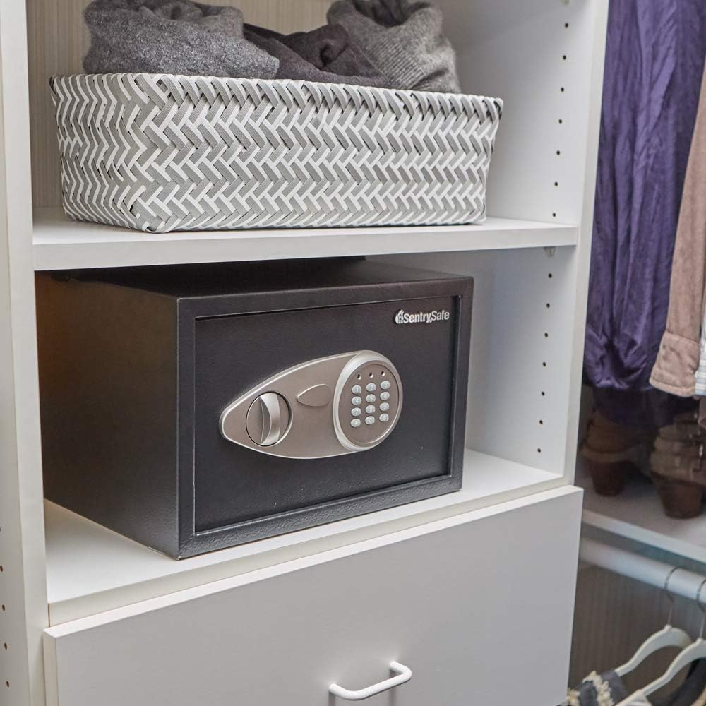 SentrySafe X055 Security Safe with Digital Keypad, 0.5 Cubic Feet (Medium), Black: Home Improvement