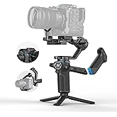 Feiyu SCORP 3 Camera Gimbal Stabilizer – 7.72lbs Payload, Detachable Handle, Built-in AI Tracking, Professional Handheld Gimbal for Sony/Canon/Nikon/Fujifilm/Panasonic, Native Vertical Shooting