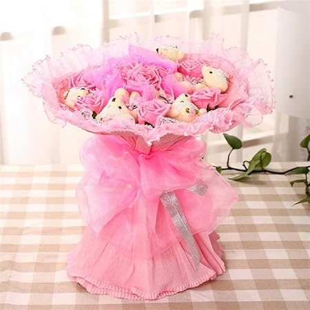 Amazon ノーブランド品 可愛い くま束 熊束 ベア ブーケ 薔薇 くま6匹 ぬいぐるみ 結婚記念日 出産祝い 誕生日 プロポーズ ギフト 用 ピンク ぬいぐるみ おもちゃ Amazon ノーブランド品 可愛い くま束 熊束 ベア ブーケ 薔薇 くま6匹 ぬいぐるみ 結婚記念日 出産祝い 誕生日 プロポーズ ギフト 用 ピンク ぬいぐるみ おもちゃ