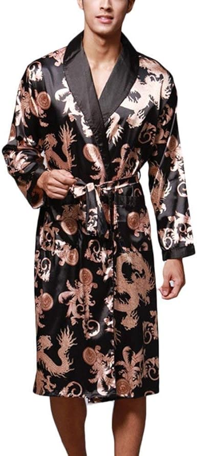 mens silk dressing gown uk