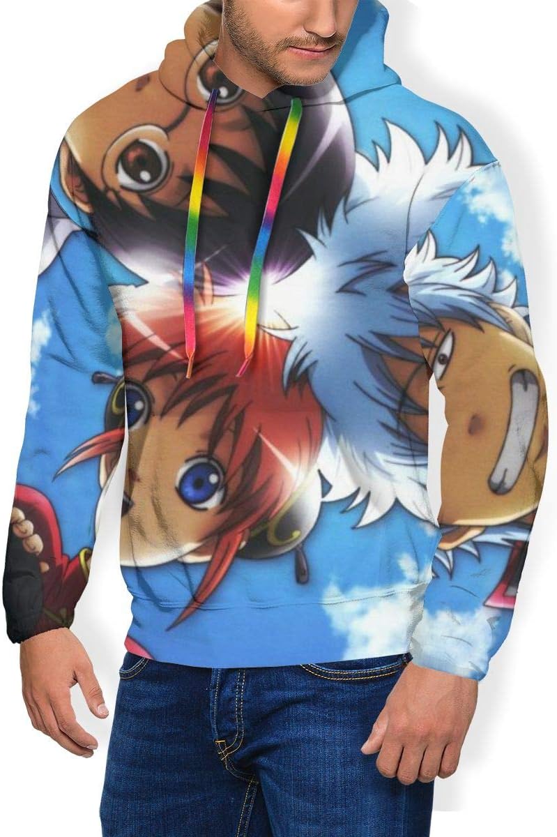 ShannonStone Men Gintama Funny Story Warm Thicken and Plush Sweaters for Outdoor Activities