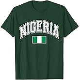 Nigeria Nigerian Flag Africa Graphic T-Shirt