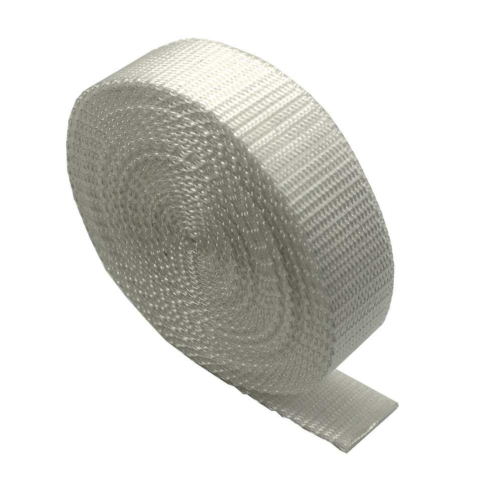 Heavy Duty Webbing Strap Tape - 5 metres - Rucksack/Backpacks, Luggage/Cargo Strapping, Belts (White, 25mm)