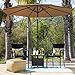 Best Choice Products Wicker Side Table with Umbrella Hole, Square PE Rattan Outdoor End Table for Patio, Garden, Poolside, Deck w/UV-Resistant Frame, Storage Space - Brown