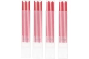 Keenso 24 Pieces 2.8mm Carpenter Pencil,Graphite Woodworking Pencil Refill for Mechanical Woodworking Construction (Red)