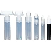 FULIBAO 6 Pack Refillable Acrylic Paint Pens Empty Markers 4/8/10/15/30/50mm Clear Large Paint Holder Pen Graffiti Markers for Painting DIY Art and Glue Paints Applicato