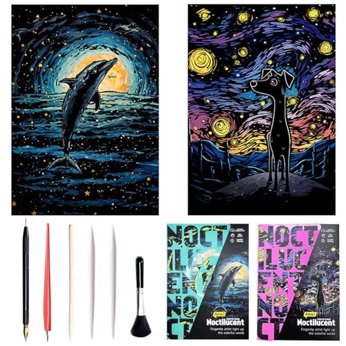 A3-Glow in the Dark Dolphin+Dog