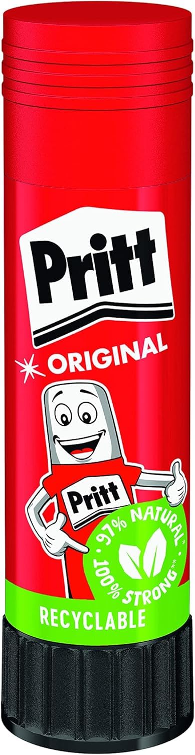 Pritt Klebestift, sicherer und kinderfreundlicher Kleber für Kunst und Bastelarbeiten, starker Klebstoff für Schule & Bürobedarf, 4x43g Pritt Stift 2