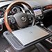 Lightter Steering Wheel Tray, Steering Wheel Desk and Vehicle Seat Mount Notebook Laptop Eating Desk,Car Food Eating Tray,Gray …