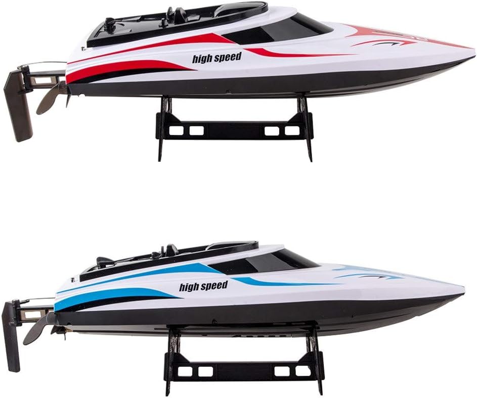 ZJE RC Boat, Fishing Bait Boat RC Boat 120m Remote Control 1.2kg Watercraft Remote Control Boat for Pools and Lakes 2.4GHz High Speed RC Racing Boats for Adults & Kids + Bonus Battery (BLUE)