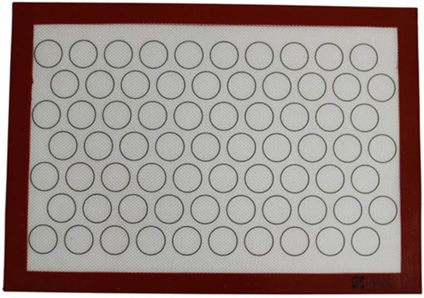 Baking Mat Round Hole Silicone Mat Silicone Grill Barbecue Mat Non-stick Baking Pad for Making Cookies Macarons, Pizza and Pastry