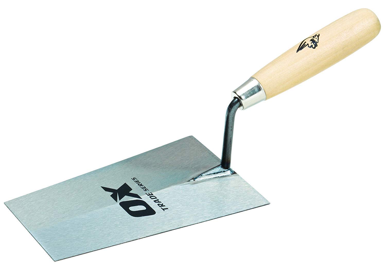 OX Trade Bucket Trowel - Wooden Handle 7" / 180mm