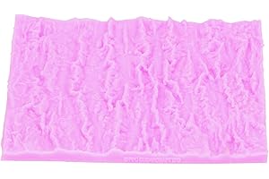 Tree Bark Texture Silicone Fondant Lace Mold, Food Grade Reusable Cake Decorating Supplies with Fine Design for DIY Baking, P