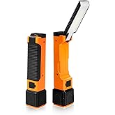 Rechargeable Work Light, 1800mAh COB Portable LED Work Light, Work Flashlight for Car Repair Machine Emergency, 4 Lighting Modes, USB C Cable, Pack of 1