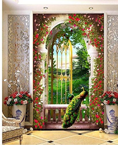 Sykdybz Home Decoration Klassische Tapeten Fur Wande Garten Eden Shimen Romische Saule 3d Eingang Hintergrund Wall 3d Wallpaper 300cmx210cm Amazon De Baumarkt