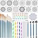8 Pack Mandala Dotting Stencils Template,Mandala Dotting Stencils Mandala Dot Painting Stencils Painting Stencils for Painting on Wood,Airbrush and Walls Art,8/12/16 Segment