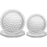 durony 48 Pack Golf Dessert Plates Disposable Paper Plates Golf Disposable Tableware Set 7 Inch and 9 Inch for Golf Ball Sports Themed Decorations Party Supplies