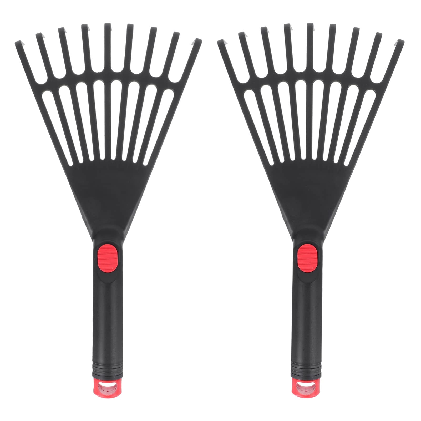 DOITOOL 2Pcs Gardening Grass Rakes Wire Hand Rake Plowing Grass Rakes Agricultural for Home