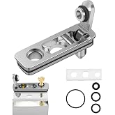 2 Set Lighter Gasket Seal Metal Lighter Repair Insert Accessories Kit 1Ppcs Cotton Felt Pad with 3Pcs Rubber Seals for Lighter Bottom Seal(Sliver)