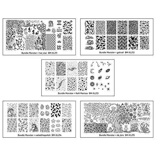 Bundle monster 5pc blogger collaboration nail art polish stamping…