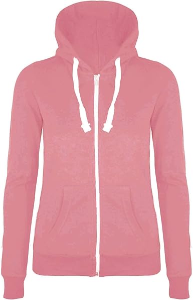NOROZE Felpa Donna Con Cappuccio E Cerniera – Colore Carbone 40 – Leggera Con Coulisse – Polsini A Costine - 5