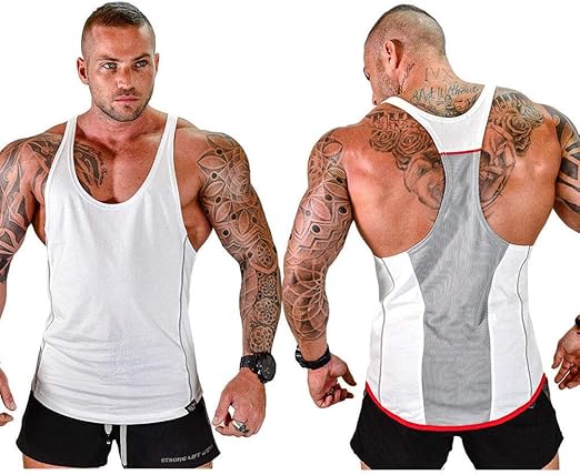 Yunt-11 Hombres Y-Back Tank Tops Gimnasio Culturismo Entrenamiento ...