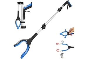 VERDINEX Premium Trash Picker Upper Grabber - Heavy Duty Trash Grabber for Seniors, 36" Grabber Tool, Ergonomic Pick Up Stick Grabber for Easy Use, Foldable Claw Grabber Pickup Tool