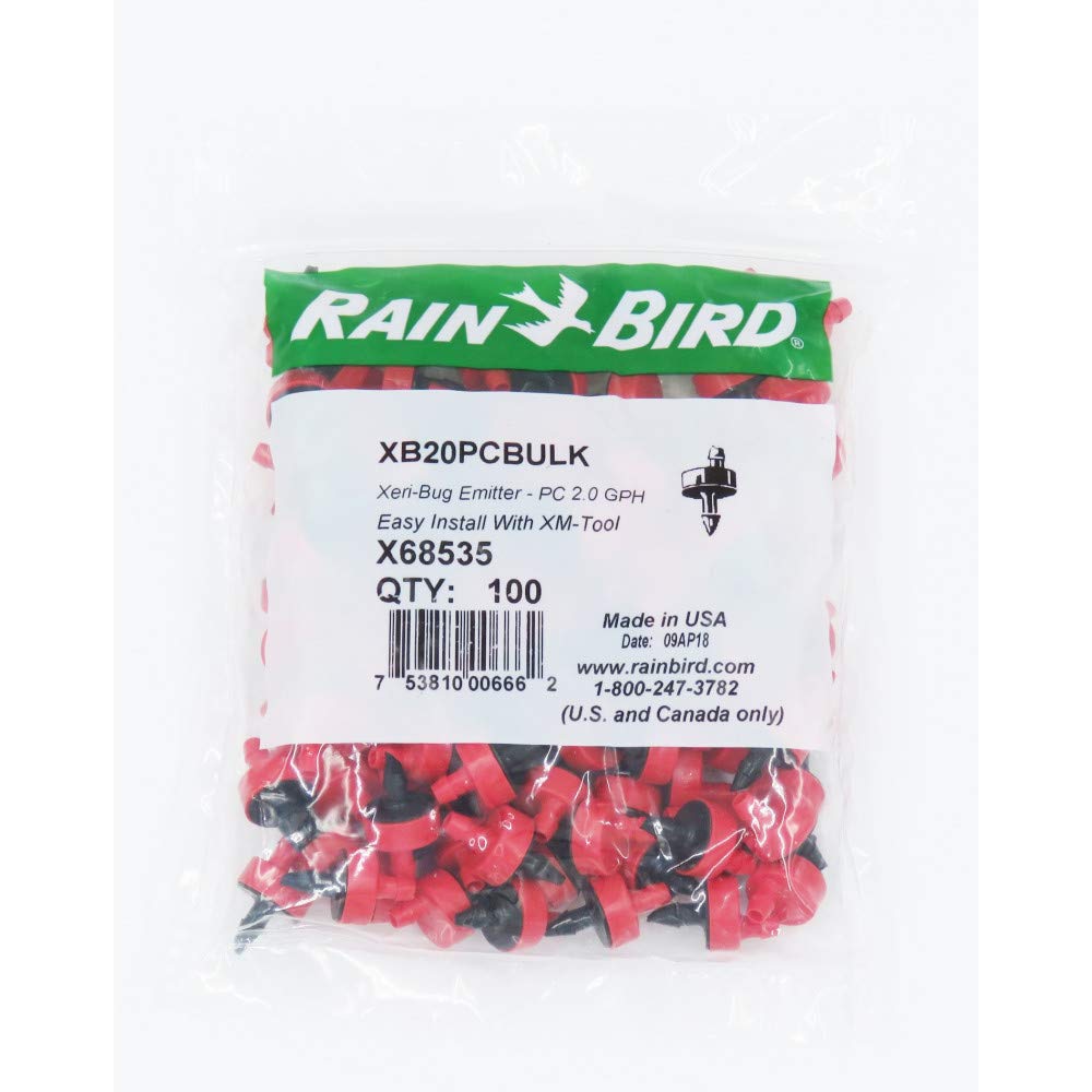 Self-piercing dripper, 8 litres/h Rain Bird x 100