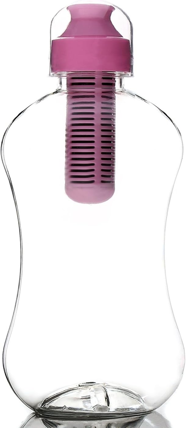 BPA Free Carbon Filter Water Bottle Lightweight Eco-friendly Water Bottle, pink