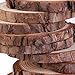 OULII Wood Slices Tree Log Discs Rustic Wedding Christmas Ornaments, 7-9CM, 10pcs