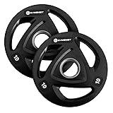 GYMENIST Premium Olympic Rubber Coated Metal Weight