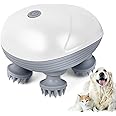 TCRAYCH Electric Head Scalp Massager, Handheld Cordless Pet Massager for Dog and Cat, Portable Waterproof Head Scratcher Massage for Hair Growth Stress Relax