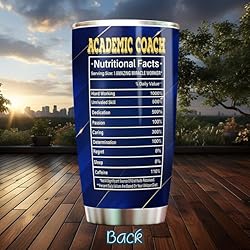MONIZILUCKY Academic Coach Tumbler Stainless Steel