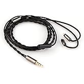 Linsoul Tripowin Zombur 4N High Purity OFC Oxygen Free Cable HiFi IEM Cable with Microphone, Cotton Yarn Outer Layer for Audi